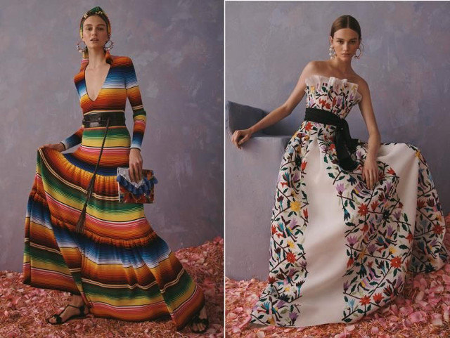 Dos modelos de la colección de Carolina Herrera. EFE