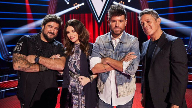 Los cuatro coaches de La Voz. ATRESMEDIA