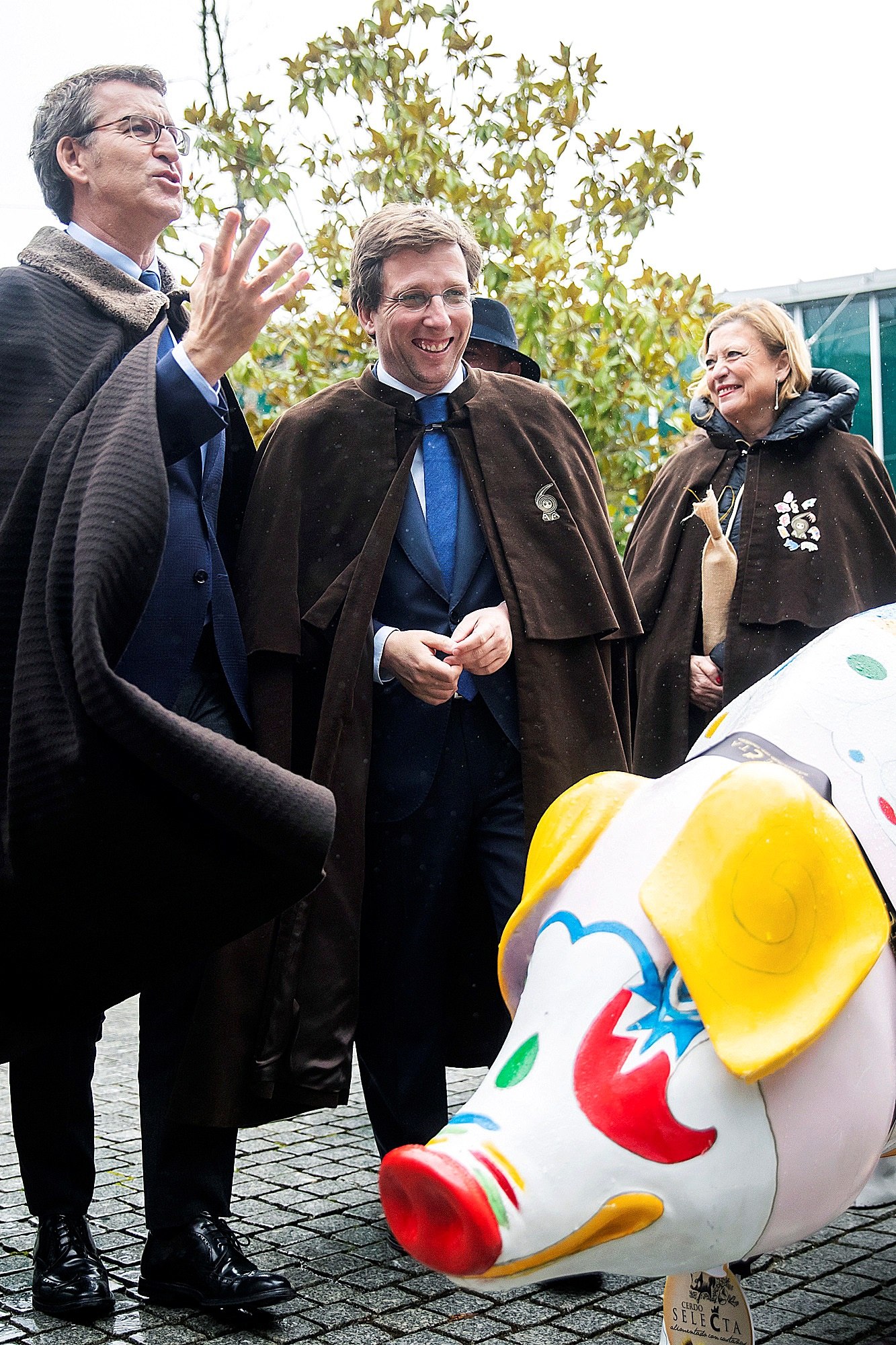 Almeida y Feijóo, en Lalín. ÓSCAR CORRAL