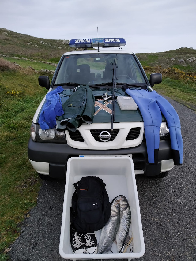 Efectos intervidos ao pescador. EP