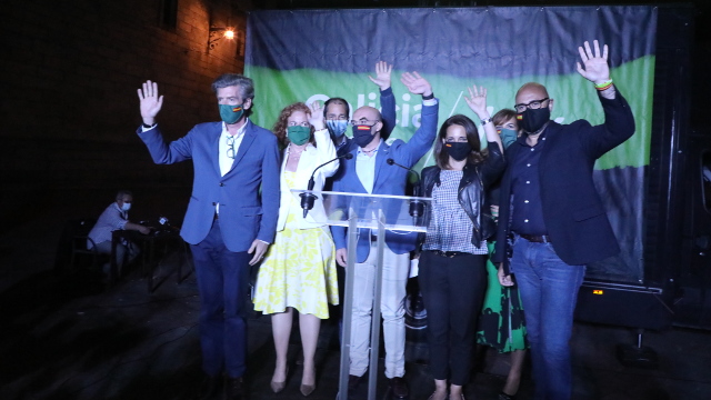 O acto de Vox en Santiago. PEPE FERRÍN