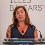 Francina Armengol en rueda de prensa. EFE