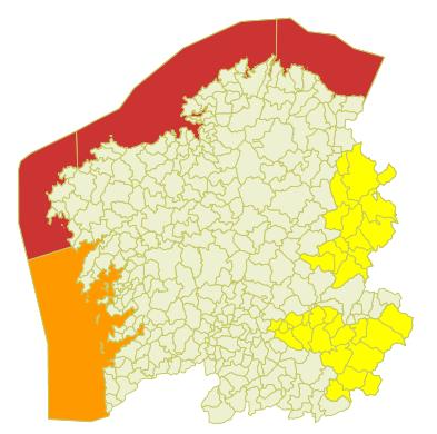 Alerta en Galicia