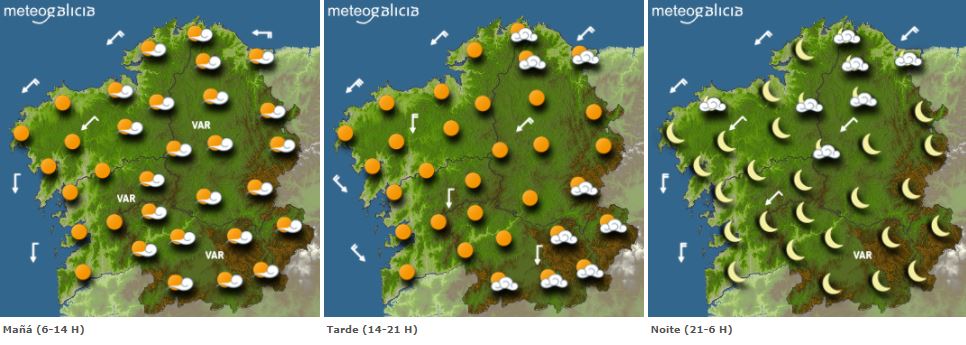 Previsión para este sábado. METEOGALICIA