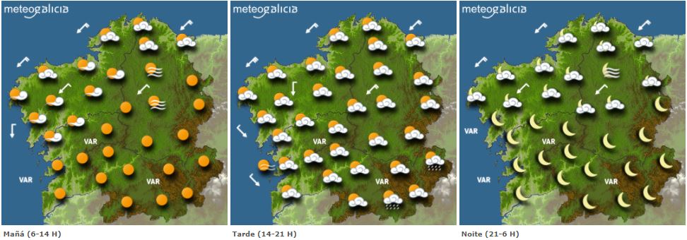 Previsión para este domingo. METEOGALICIA