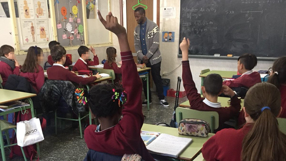 Kevin Thang’wa, en el Fogar de Santa Margarida.