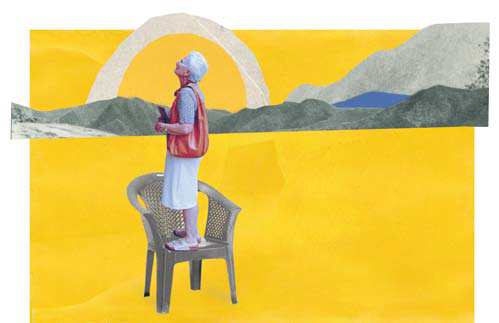 Ilustración para el blog de María Piñeiro. MARUXA