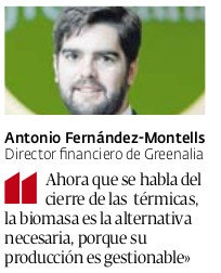 El director financiero de Greenalia, Antonio Fernández-Montells. EP