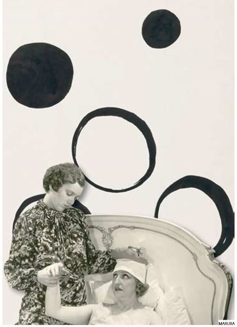 Ilustración para el blog de María Piñeiro. MARUXA