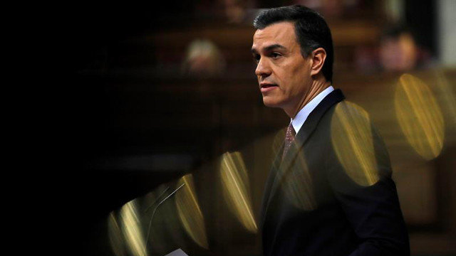 Pedro Sánchez, en el Congreso. JUAN CARLOS HIDALGO