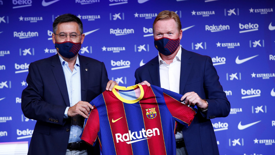 Bartomeu y Koeman. EFE