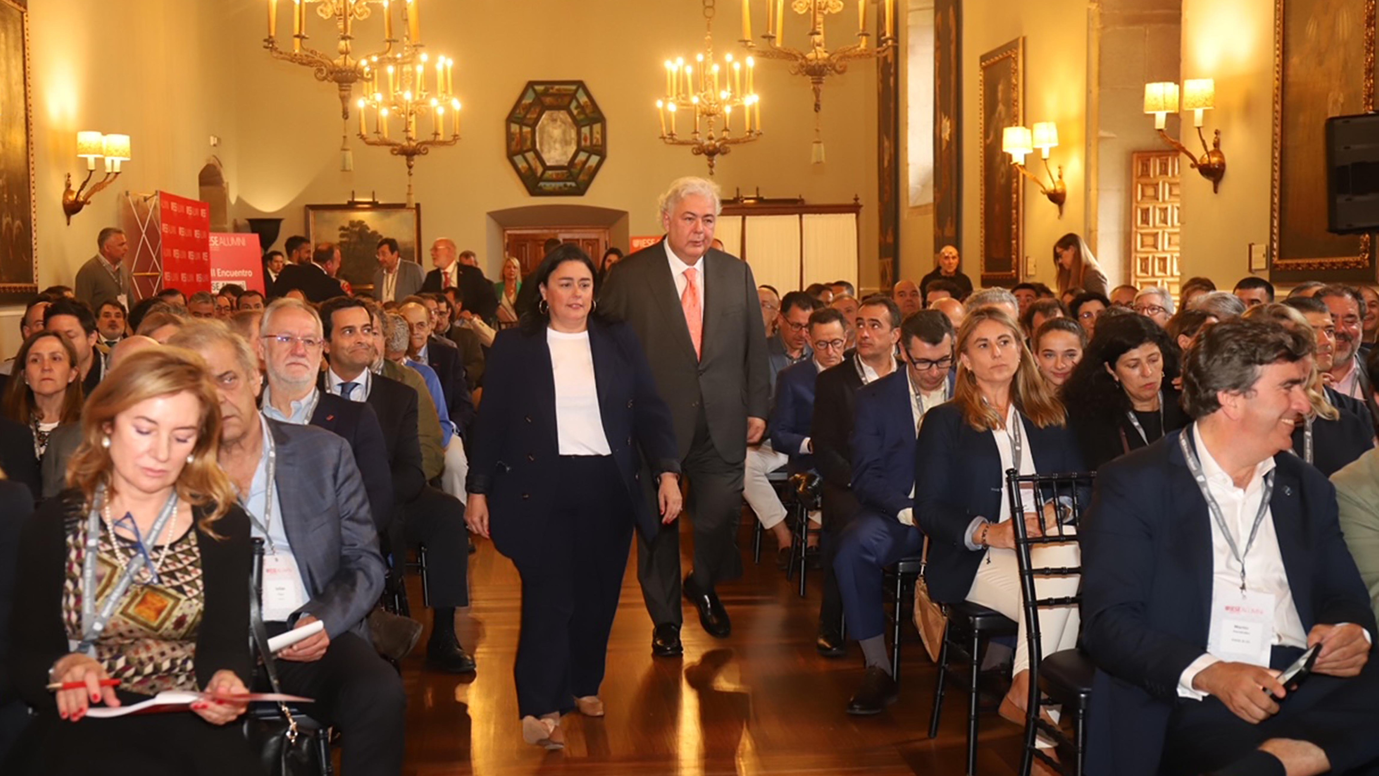 Luis de Valdivia, en el Encuentro de Alumni del IESE de Galicia y Asturias. PEPE FERRÍN