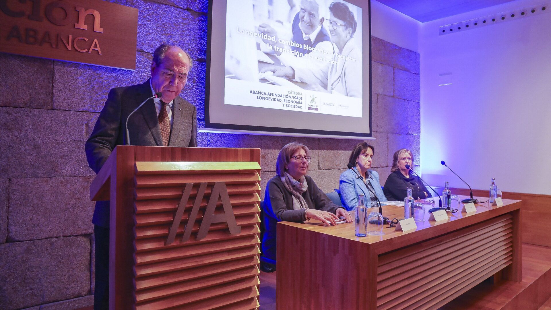 Un momento durante el acto ayer. NACHO SANTÁS (AGN)