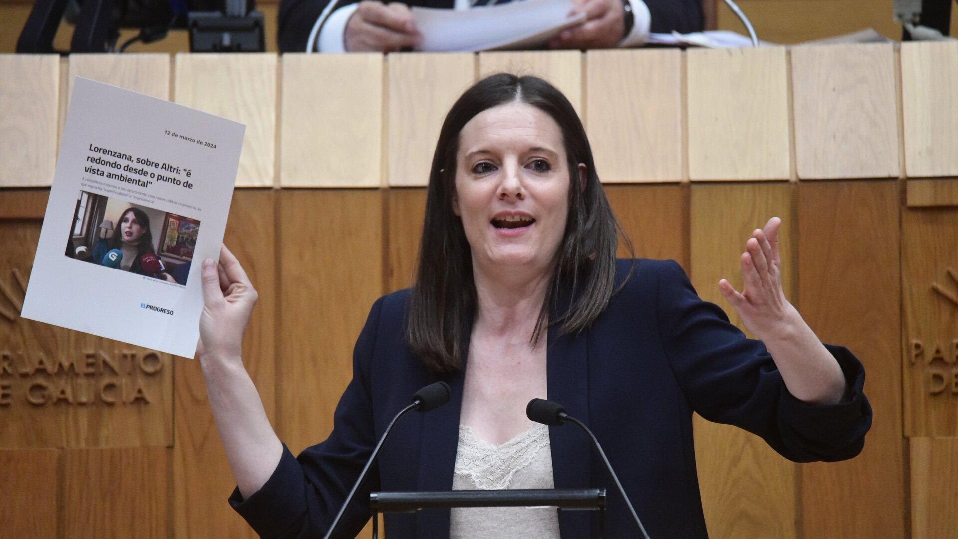 La viceportavoz del BNG en el Parlamento, Olalla Rodil.AGN