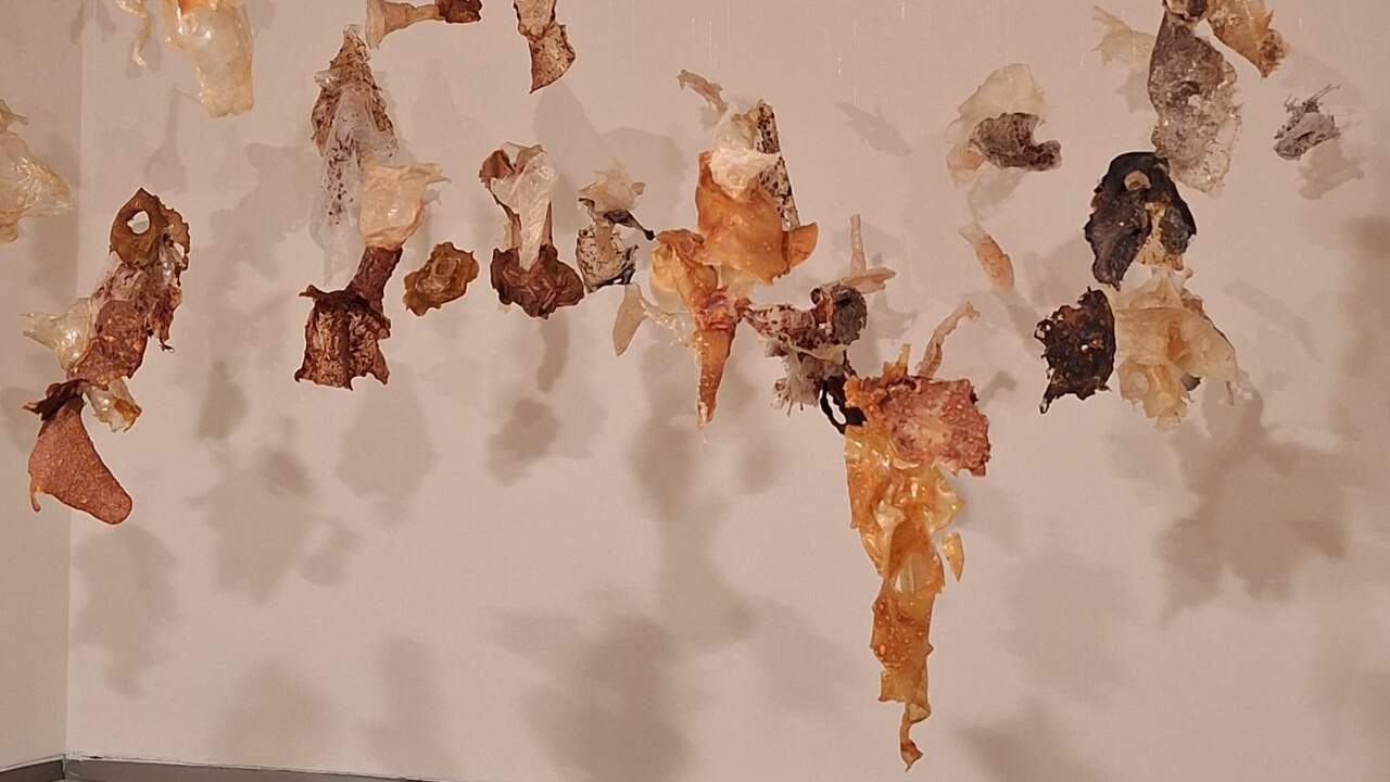 Unha das obras expostas. EP