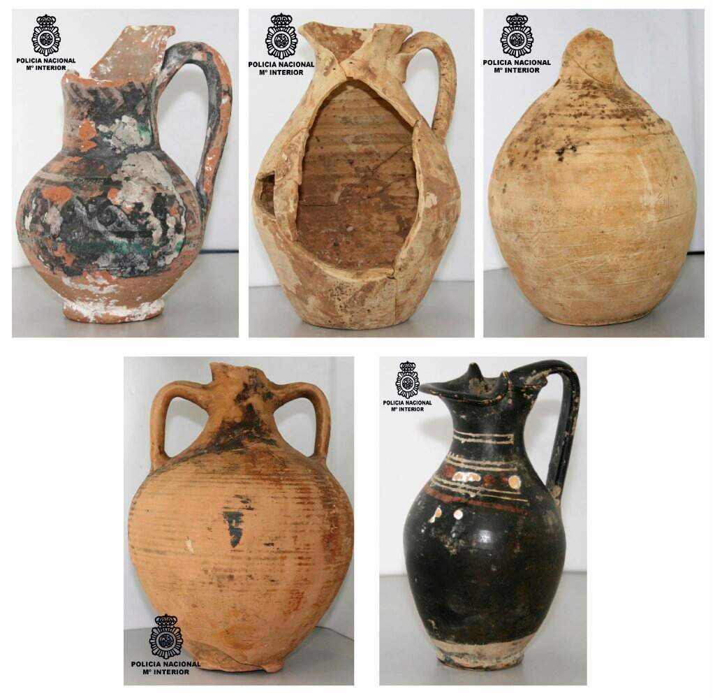 Piezas que fueron devueltas a Perú. EFE